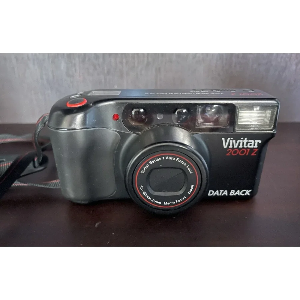 Vivitar 2001‎ Z Series 1 Auto Focus 38-80mm Zoom Film Camera-PARTS OR REPAIR